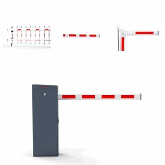 Articulated DC Parking Boom Gate for Low Clearance Underground Commercial Garages