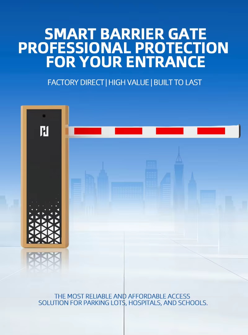 DC brushless traffic control barrier gate smart access control driveway gate operator