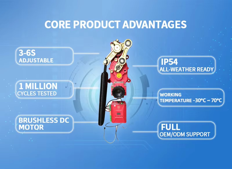 DC brushless frequency conversion motor advantages for reliable high frequency traffic gates